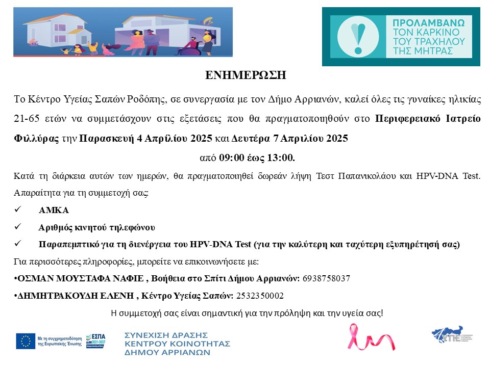 2. ΕΝΗΜΕΡΩΣΗ ΤΕΣΤ ΠΑΠ κ